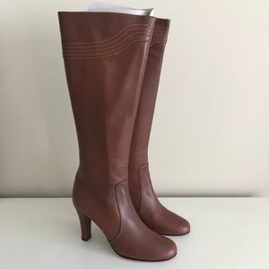 Banana Republic brown leather knee high boots